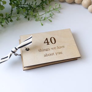 40th Birthday Gift for Friend from Group Keepsake Sentimental Milestone Birthday Memories Gift for Him Her Husband Wife