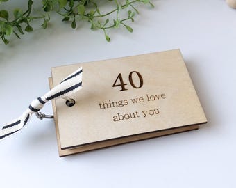 40th Birthday Gift for Friend from Group Keepsake Sentimental Milestone Birthday Memories Gift for Him Her Husband Wife