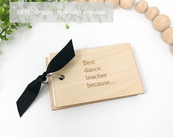 Gift for Dance Teacher - Dance Teacher Thank You Gift - Christmas Gift - End of Season Team Gift