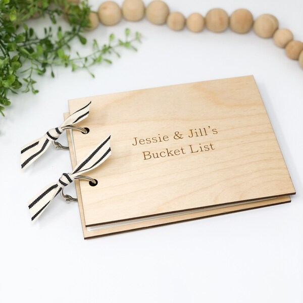 Personalised Couples Bucket List Book Etsy