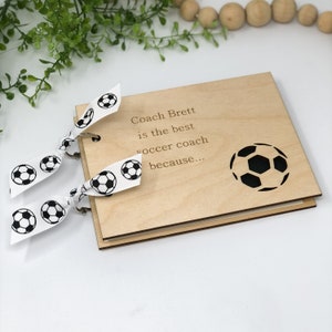 Personalized Soccer Coach Gift for End of SeasonGift from Team Custom Keepsake Soccer Coach Thank you gift