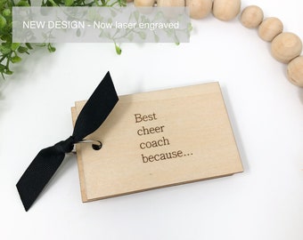 Gift for Coach - Cheer Coach Thank You Gift -Christmas Gift - End of Season Team Gift - Cheerleader Team Gift - Best Coach