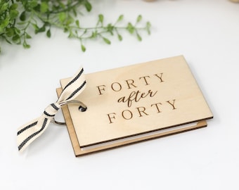 40th birthday gift for friend 40th birthday bucket list gift idea for her forty over forty gift for women