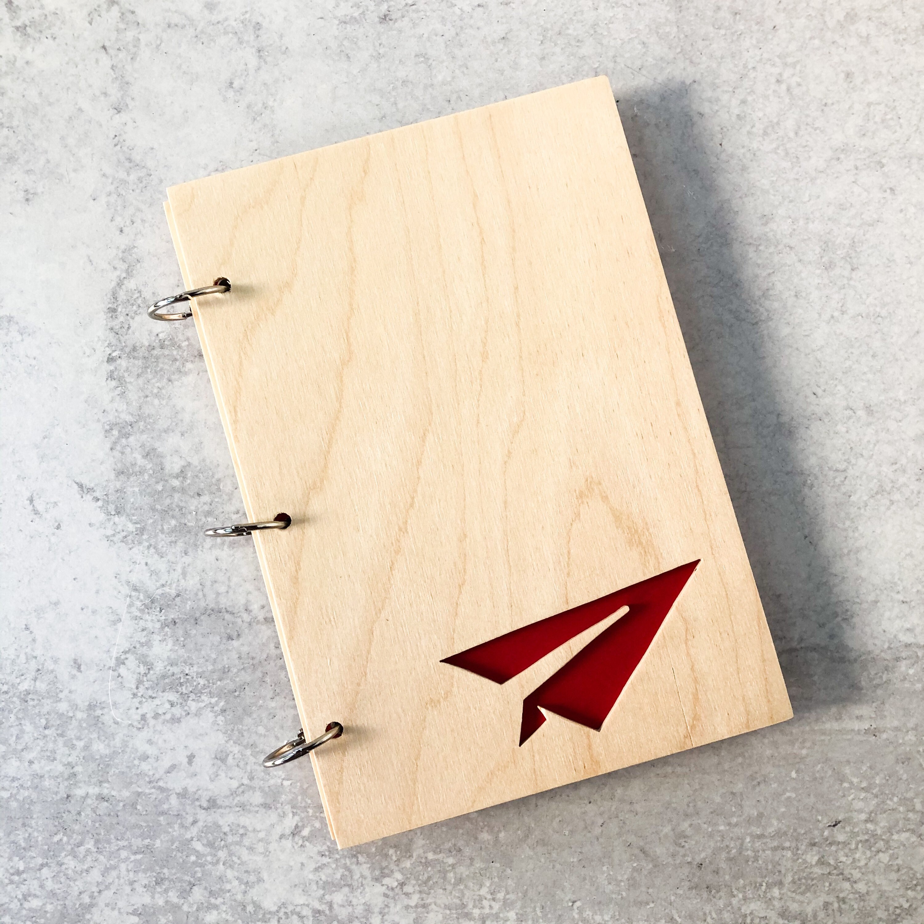 Red Paper Airplane Notebook Personalized Paper Airplane Etsy