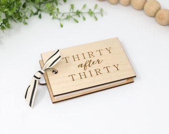 30th birthday gift for Friend Turning 30 thirty after thirty bucket list notebook gift for her sister