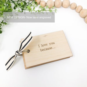 Birthday Day Gift for Him Anniversary Gift for Husband Gift for Wife Gift for Wedding Day I Love You Because