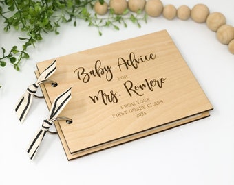 Baby Gift for Teacher Baby Shower Gift From Students Baby Advice for Teacher Memorable Class Gift Personalized Keepsake