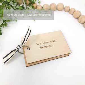 Gift for Grandparents Gift for Dad Mom We love you because book gift for kids Anniversary Gift for Grandparents