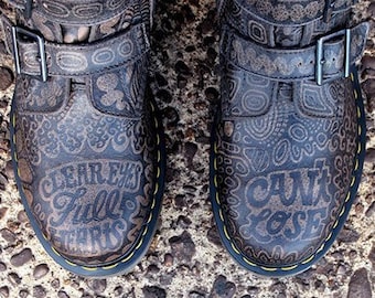 Custom Burnt Boots