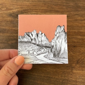 Smith Rock 3x3 Langlebiger Vinylaufkleber