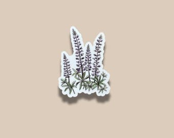 Lupine Flower Durable PNW Vinyl Sticker