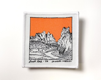 Smith Rock Art - Sew on Patch 2.5x2.5in