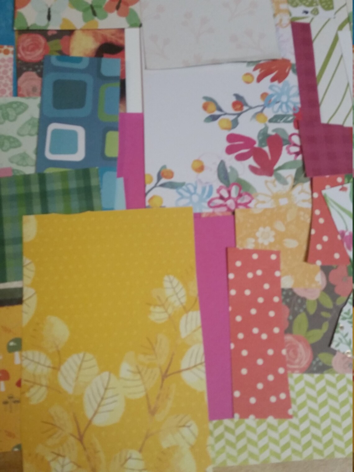 50 Pc Scrapbook Cardstock Paper Scrap Pack / Grab Bag for Etsy