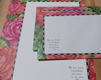 Vintage Stationery Collection ~ Dayspring Stationery - Beautiful Roses Stationery Collection