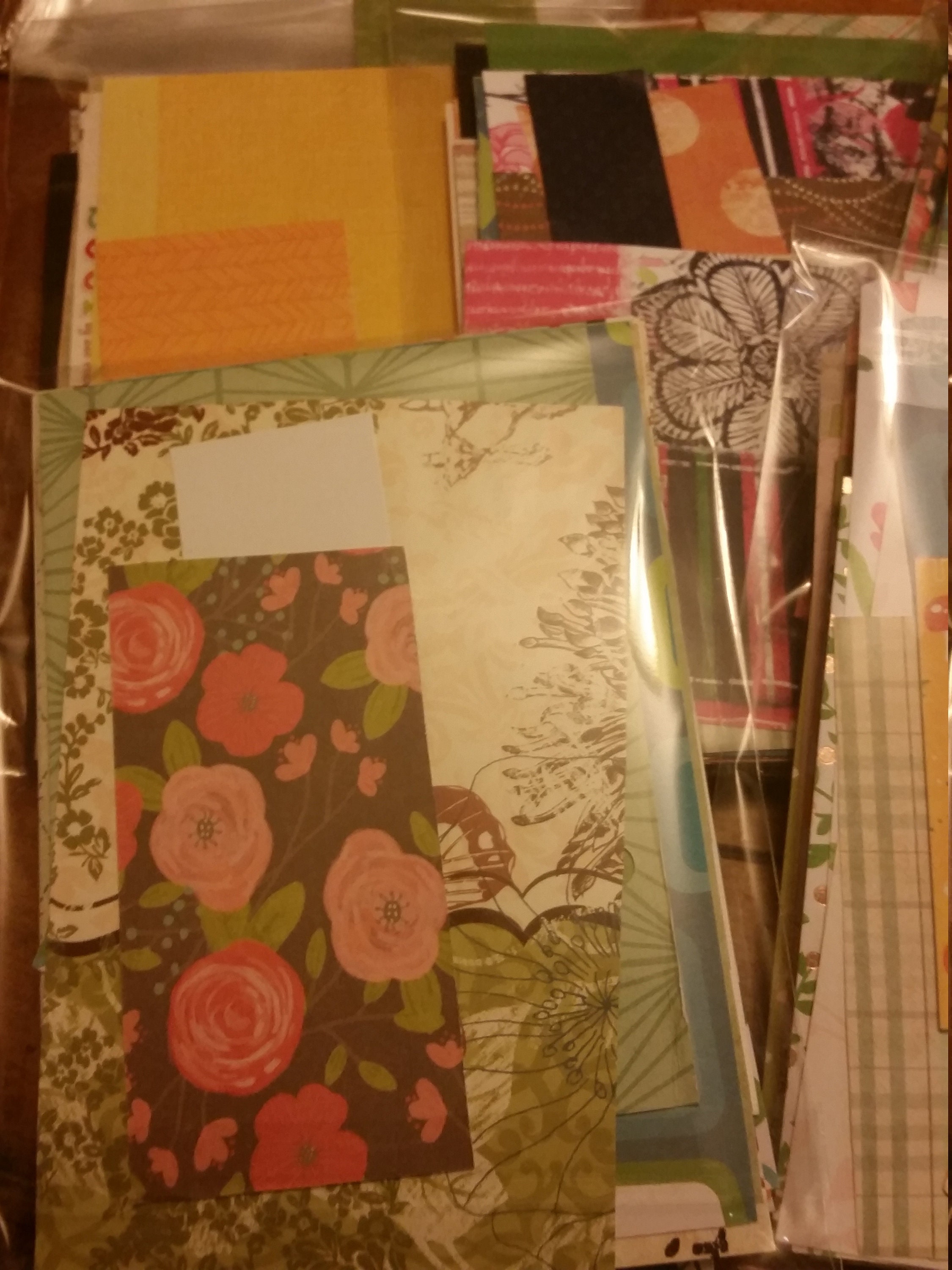 50 Pc Scrapbook Cardstock Paper Scrap Pack / Grab Bag for Etsy