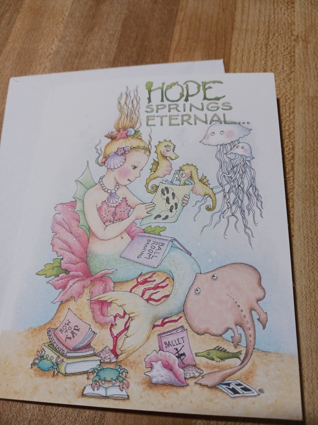 Vintage Blank Note Card Mary Engelbreit Any Occasion Card Hope Springs