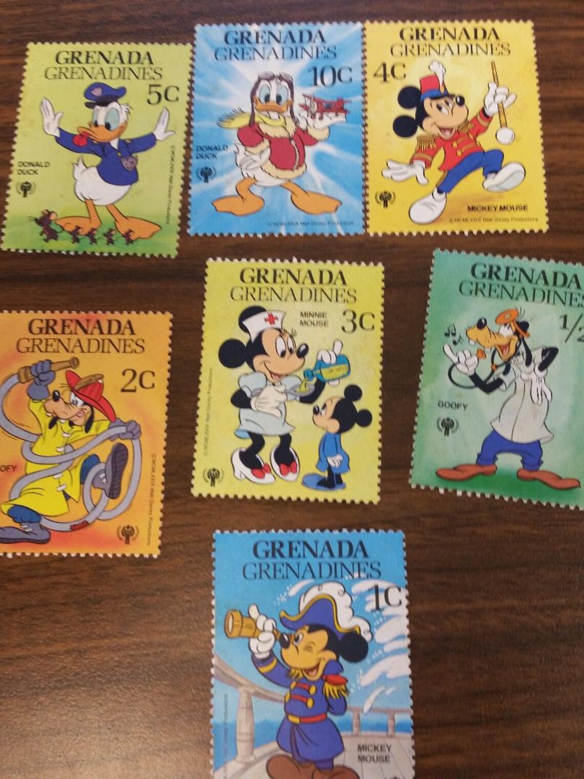 Disney High Value Grenada Grenadines 1979 set of 7 postage Etsy