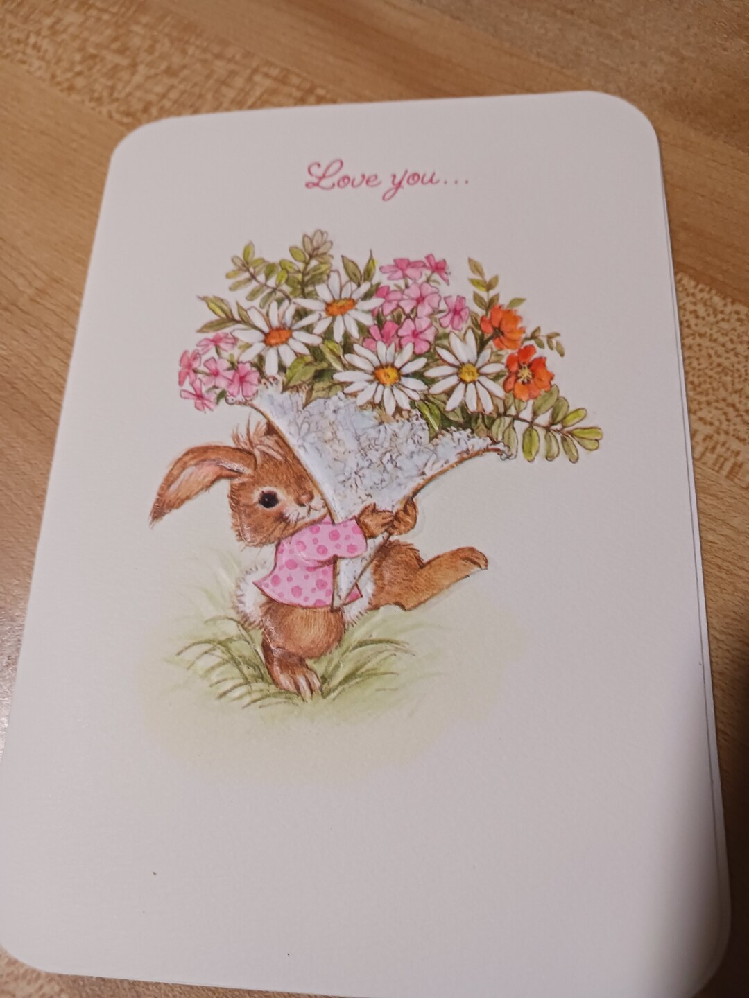 Vintage Greeting Card - Hallmark Valentine’s Day Card * Sweetest Rabbit ...