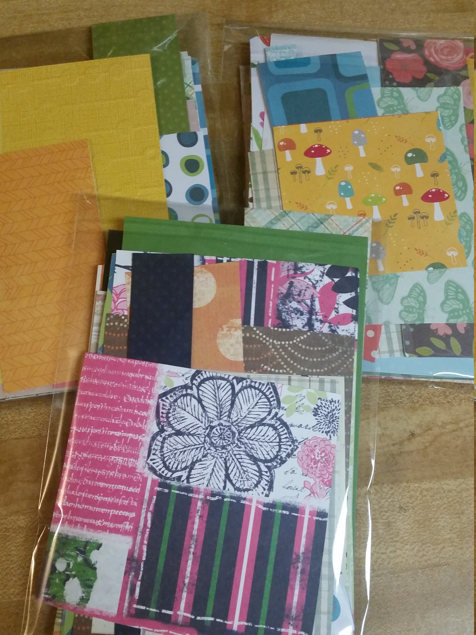 50 Pc Scrapbook Cardstock Paper Scrap Pack / Grab Bag for Etsy