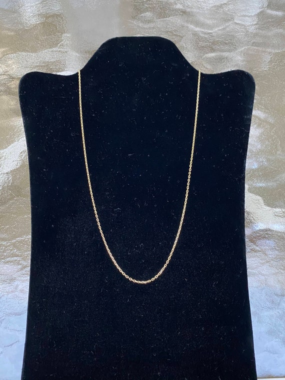 14K GREEN GOLD Rolo Chain Vintage