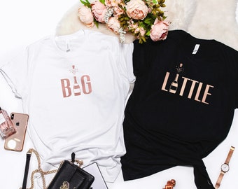 Big Little Shirts. Little big shirts, little big sorority shirts, Custom Sorority Gift, Matching Sorority T-Shirts, Little Reveal shirt T307