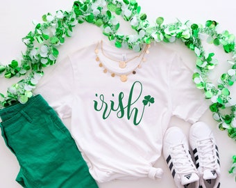 Camisa irlandesa, sorte do irlandês, camisa engraçada do Dia de São Patrício, camisetas do Dia de São Patrício, camisa das travessuras, camisa do professor Festa de São Patrício. T150