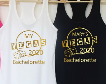 Bachelorette party shirts.We said vegas.I said Yes.We said Vegas.Bridesmaid tank top.Vegas bachelorette shirts.Bachelorette party tank. T365