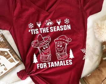 Suéter feo de Navidad, Suéter feo de Navidad, Sudadera de Tamales, Suéteres de Navidad Feos para Mujeres, Sudadera Fea de Navidad Mexicana T463