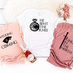 Bachelorette party shirts.Bride Shirt.He Bent the Knee.Bridesmaid gift.Bridesmaid tank.Wedding shirt.Bachelorette .Wedding is coming T146