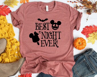 Best Night Ever, Magic Kingdom Shirt, Disney Shirt,Halloween Tee,Women's Halloween Shirts,Halloween Shirts,Mickey Halloween,Disney Tees T334