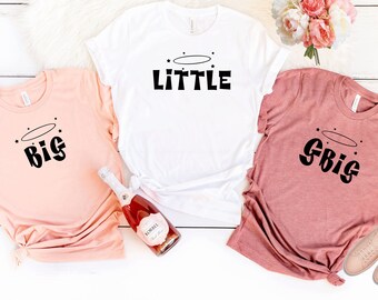 Big Little Shirts.Sorority Family Shirts,kleine große Sorority Shirts,Custom Sorority Geschenk,große kleine Shirts Disney, Little Reveal Shirt. T303