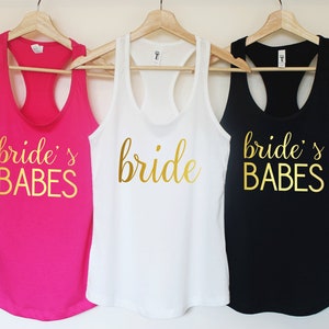 Bachelorette Tank Tops. Braut.Braut Shirt.Braut Party Shirts. Brautjungfern Geschenk. Brautjungfern Tank Top. Hochzeitsshirt. Junggesellinnenhemden. T151