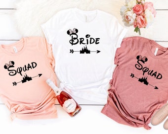 Bachelorette Party Shirts,Disney Bride Shirt,Disney Wedding,Disney Bride,Disney Bachelorette shirts,Disney Bridesmaid,Disney Bridal  T355