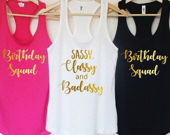 Fifty and Fabulous, Fifty AF, 50th Birthday Shirt, Birthday Shirt, Fifty Birthday, 40th Birthday Gift, Gift for her, Fifty squad shirts T252