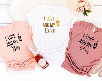 Big Little Shirts. Little big shirts, little big sorority shirts, big little tee, Big Little Sorority Little Big, Little Reveal shirt. T329