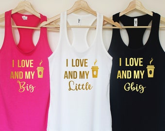 Big Little Shirts. Little big shirts, little big sorority shirts, big little tee, Big Little Sorority Little Big, Little Reveal shirt. T329