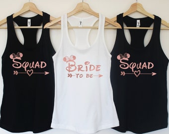 Bachelorette Party Shirts, Disney Bride T-shirts, Disney Bride Squad Shirts, Bride T-shirt, Bachelorette T-shirts,Bridal Party t-shirts T115