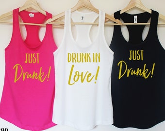 Bachelorette party shirts. In Love Bachelorette tank. Bachelorette.Bridesmaid tank top.Wedding shirt.Bridal Shirts.Bachelorette tank T290