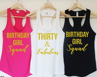 Thirty and Fabulous,Thirty AF,30th Birthday Shirt,Birthday Shirt,Birthday Party tee,30th Birthday Gifts for women,30 birthday shirt. T179