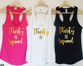 Dertig AF, Dertig Shirt, 30e verjaardag Shirt, 30e verjaardag voor haar, Verjaardag Party Shirt, 30e verjaardagscadeau, cadeau voor haar.30 en Fabulous T309