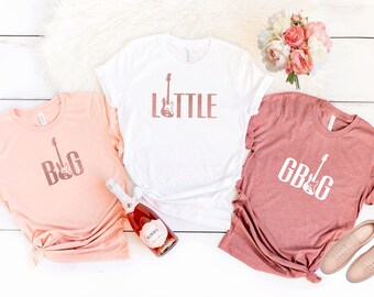 Grote Little Shirts. Kleine grote shirts, kleine grote sorority shirts, Custom Sorority Gift, rock Sorority Shirts, Little Reveal shirt. T306
