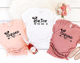 Bachelorette Party Shirts,Disney Bride T-shirts,Disney Bride Squad Shirts,Disney Bride,Disney Bachelorette shirts,Bridal Party t-shirts T115