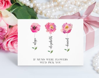 Muttertagsgrußkarte, Personalisiertes Geschenk Muttertag, Geburtstagskarte, Muttertagsgrußkarte, Muttertagsgeschenk, Muttertagsgeschenk C21