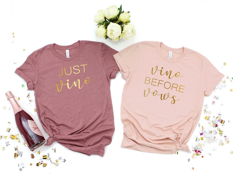 The Party Shirts,We got the Bubbly,Wine Party Tanks,Bachelorette Party Shirts,I got the hubby,Vino Before Vows Shirts,Bridesmaid Shirts T125 image 2