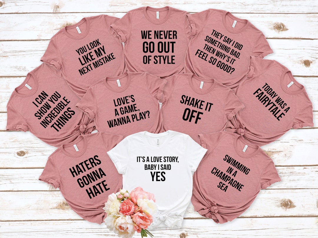 Bachelorette Party Shirts. Lyrics Bachelorette Party Shirts. Bridal ...