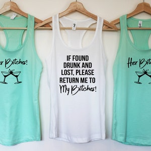 Bachelorette Party Tank Tops, Beach Bachelorette, Mermaid Bachelorette, Cheers Bitches shirt, Beach Party Shirts, Miami Bachelorette, T295 image 3