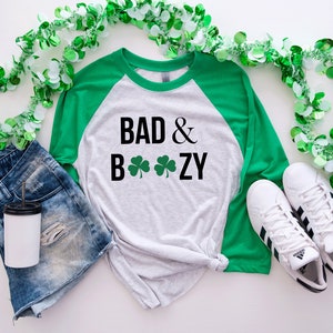 Bachelorette Party Shirts. St Patricks Day Bachelorette.St Patricks Boozy Shirt Shirts. St Patricks Party. St patricks day bride shirt. T213