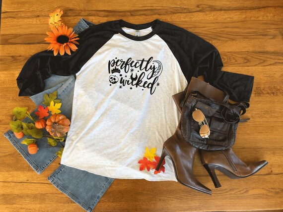 Perfectly Wicked - Disney Womens, Halloween Tee,Women's Halloween Shirts - Fall Shirts - Halloween Shirts - Halloween Party,Disney Tees T332