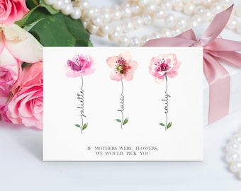 Muttertagsgrußkarte, Personalisiertes Geschenk Muttertag, Geburtstagskarte, Muttertagsgrußkarte, Muttertagsgeschenk, Muttertagsgeschenk C23