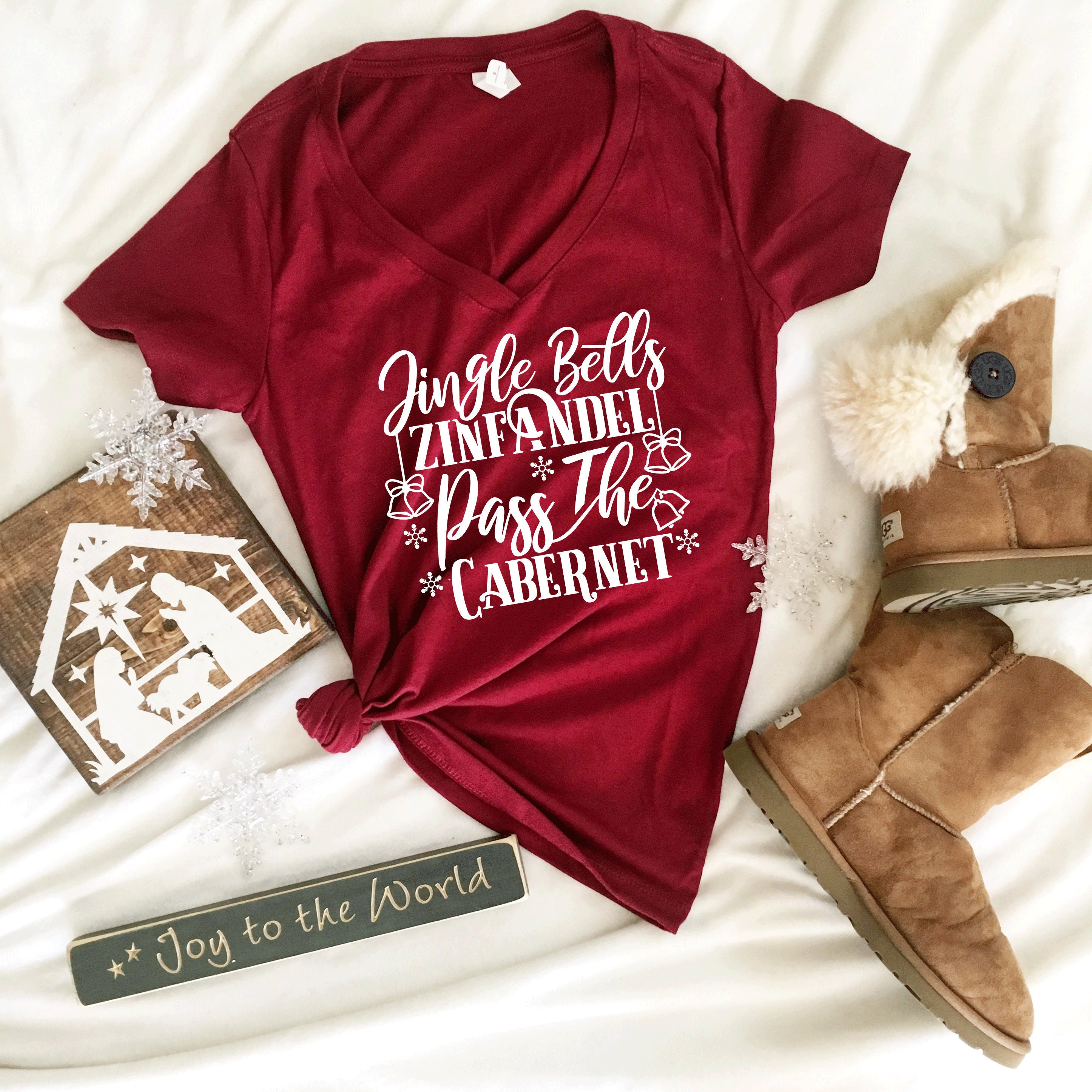 Jingle Bells Zinfandel Pass the Shirt Ugly Etsy